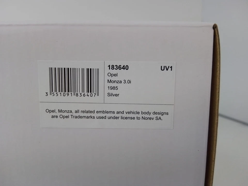 Norev Opel Monza 3.0 I Plata 1985 1/18 183640 - Imagen 4 de 4