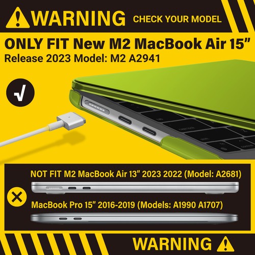 IBENZER for 2025 2024 2023 MacBook Air 15 inch Case M4 A3241 M3 A3114 M2 A2941 - Picture 49 of 80