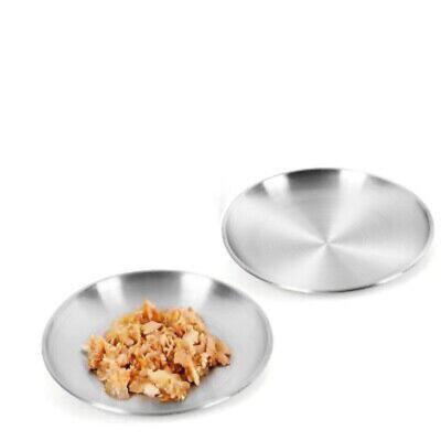 Cat Food Dishes,Stainless Steel Cat Shallow Dish Relief Whisker Fatigue Cat Food