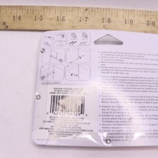 2-Pk Kenney Wall Cup Curtain Rod Mounting Brackets Black 3/4"
