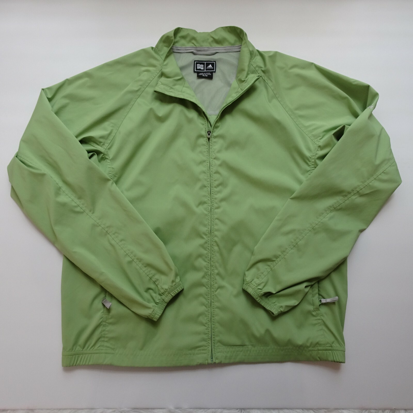 ADIDAS Full-Zip Track Jacket Green Lightweight Cl… - image 8