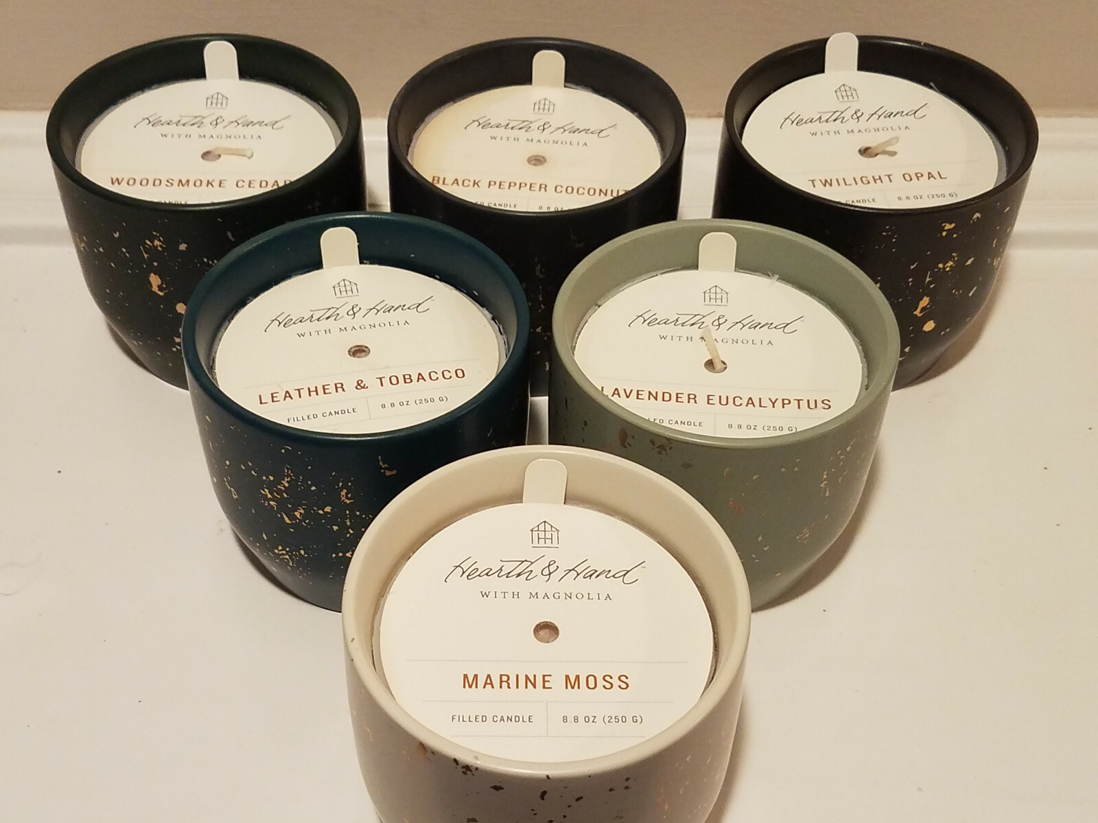 Hearth Hand Magnolia Ceramic Jar Filled Candle * Joanna Gaines Twilight