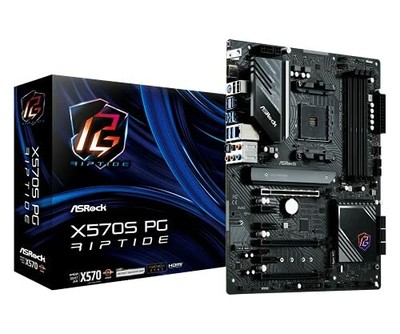 ASRock Motherboard X570S PG Riptide AMD Ryzen 5000 Series CPU (Soket AM4)