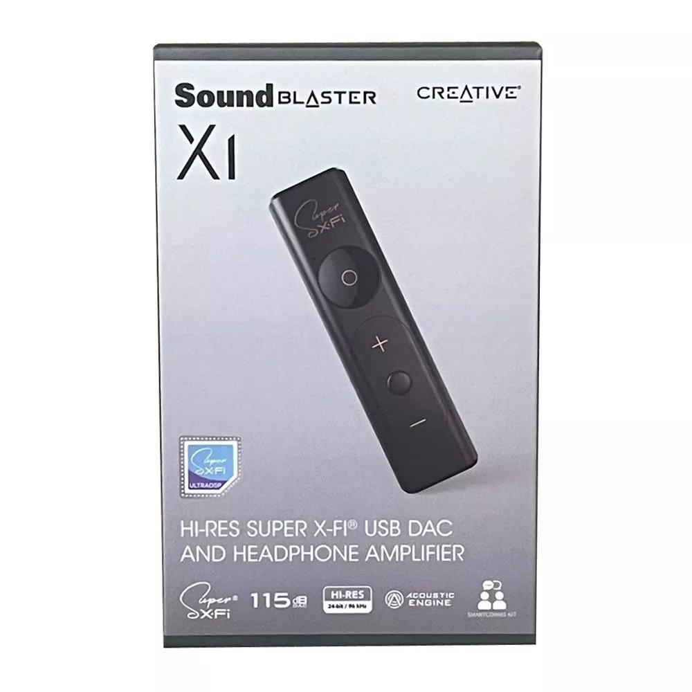 Creative Sound Blaster X1 Hi res Super X Fi USB DAC and Headphone