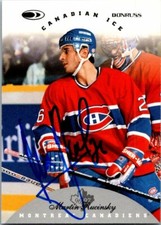 Martin Rucinsky autographed Hockey Card Canadiens 1996 Donruss Canadian Ice #81