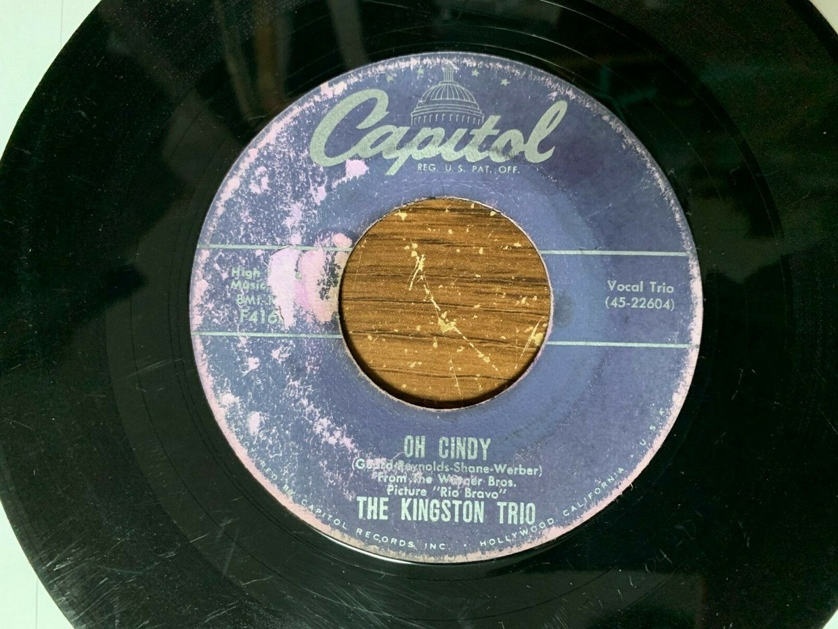 Vintage The Kingston Trio 45 RPM Records Each Sold