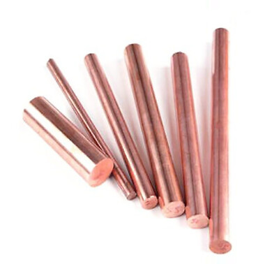  Copper Solid Round Rod Bar Dia.6mm-80mm CNC Metalworking Cut 