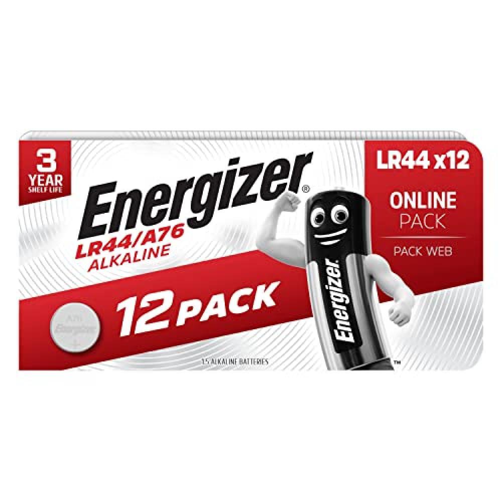 (TG. Pack of 12) Energizer LR44 12 Pack AMZ, Amazon Exclusive - NUOVO