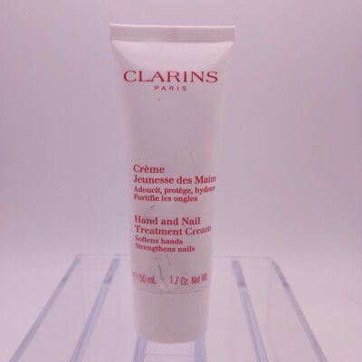 Clarins Hand Nail Treatment Cream 1.7oz Softens Strengthens DENTED SEALED TUBE