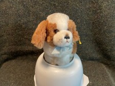 Steiff St. Bernard puppy Snuffi 2923/16 color is brown and white in ex.cond.