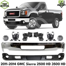Front Bumper Chrome Brackets Kit For 2011-2014 Gmc Sierra 2500 Hd 3500 Hd Front Bumper Chrome Brackets Kit For 2011-2014 Gmc Sierra 2500 Hd 3500 Hd