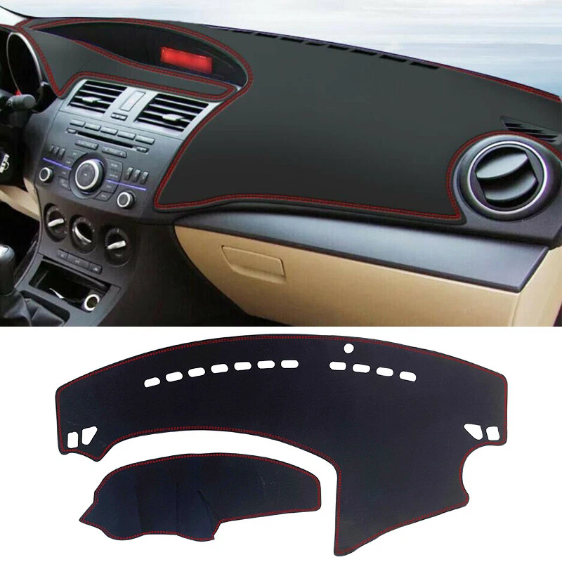 Auto PU Leder Armaturenbrett Abdeckung Dash Protector Mat für Mazda 3  2010-2013