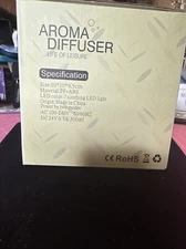 Aroma Diffuser Life of Leisure Ultrasonic Vibration 7 LED Color Options White