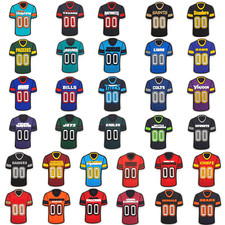 assorted team 00 jersey shoe charms button back
