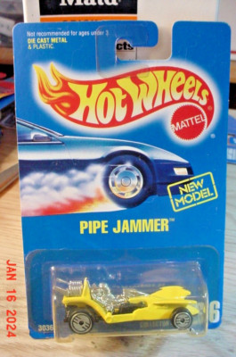 Hot Wheels Pipe Jammer Yellow CUH 1990 206 1/64 hw130