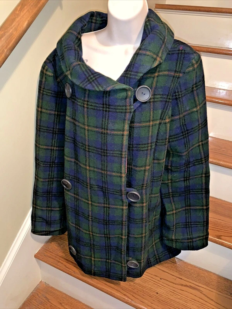 Vintage plaid jacket womens cheap