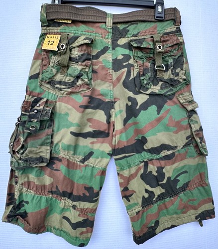 GS115 Men's Camo Multi-Pockets Cargo Shorts. Size 12. Free Shipping. - Picture 2 of 24