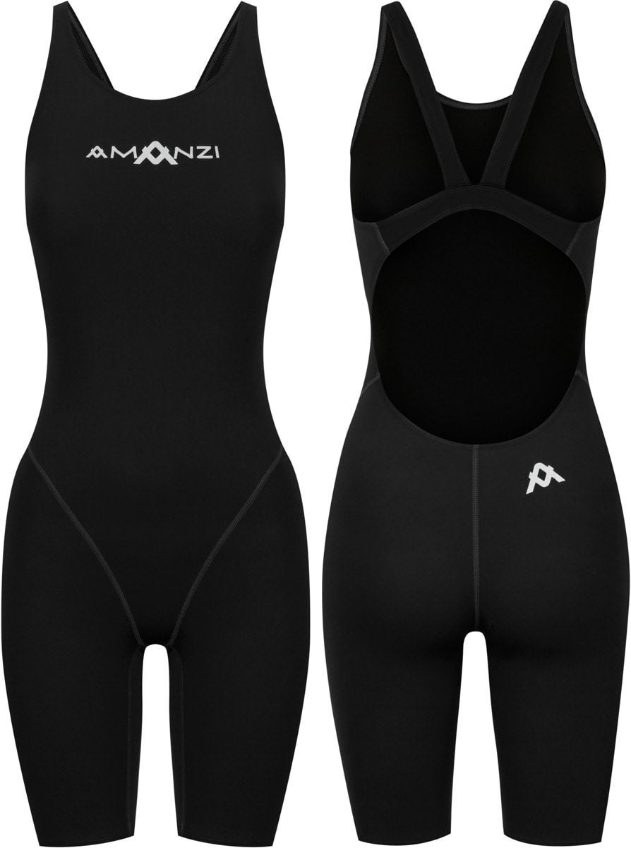 Amanzi Womens Jet Kneesuit -Swimsuit Black UK