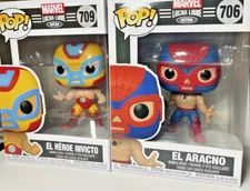 Funko Pop! Marvel Lucha Libre Edition! LOT OF 2 Wrestling (WWE AEW WWC NXT MMA)