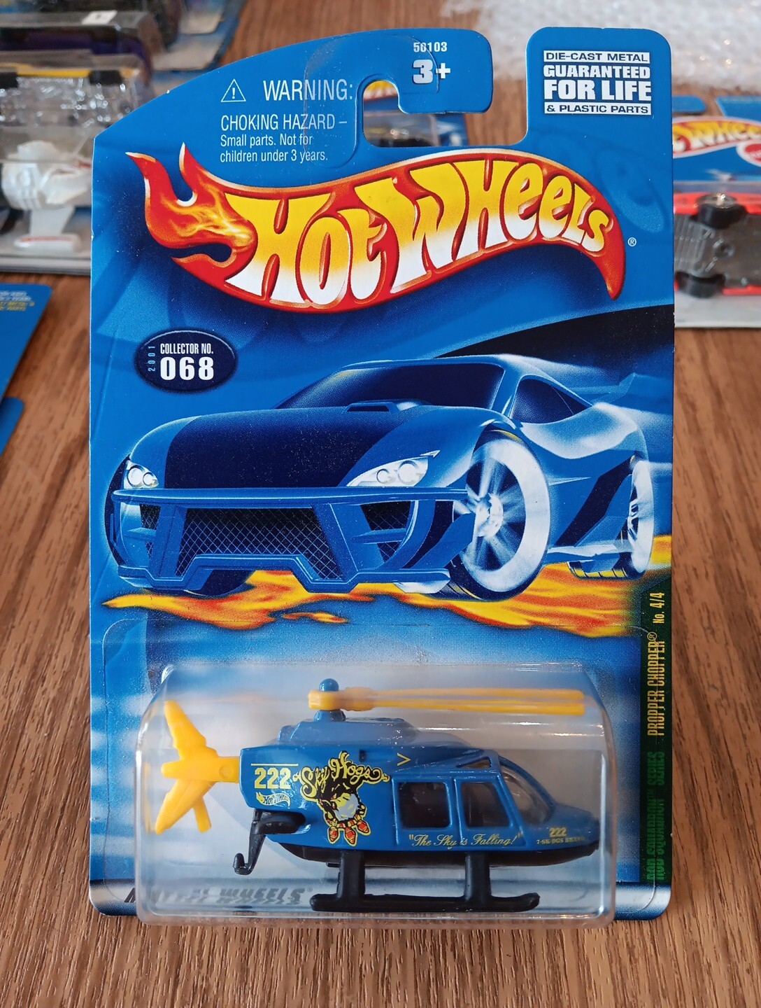 Hot Wheels 2001 Propper Chopper #068 Rod Squadron Series Vintage Helicopter 