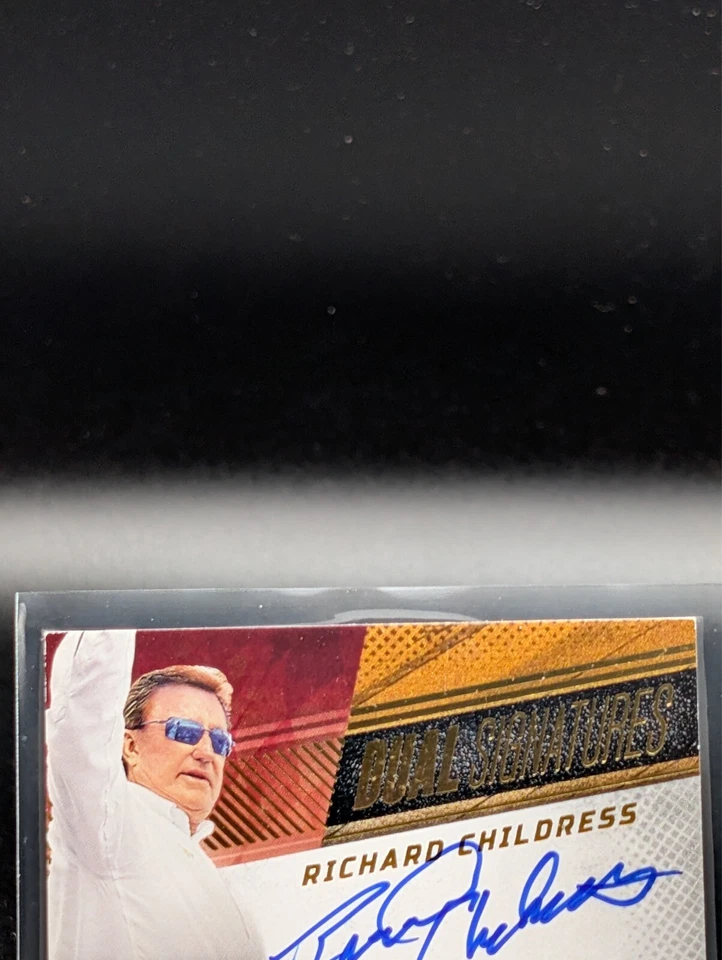 2023 Panini Prime NASCAR Kyle Busch Richard Childress Dual Signatures Gold 1/15 - Image 2 of 4