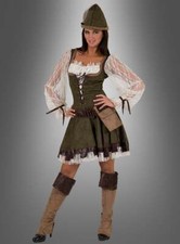 Robin Hood Kostüm für Damen - Mittelalter Verkleidung für Karneval & Mottoparty