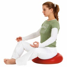 TOGU Dynair Ballkissen XXL Meditation Balancetrainer Sitzkissen 50 cm, Rot