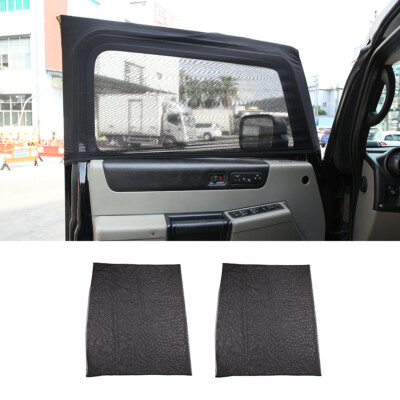 2pcs Car Window Screen Mesh Cover Privacy Mosquito Bug Net Für Hummer H2 2003-07
