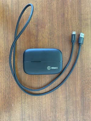 Elgato HD60 S Game Capture Card and Elgato Chat Link Cables- Slightly Used
