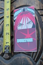 BURTON Snowboards Japan Anime Sexy Cartoon Hook Ups Vintage Snowboarding STICKER