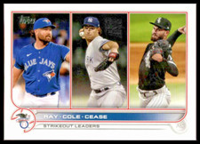 2022 Topps #138 Robbie Ray/Gerrit Cole/Dylan Cease LL