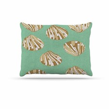 Kess InHouse Rosie Brown "Scallop Shells" Fleece Dog Bed, 30 by 40-Inch