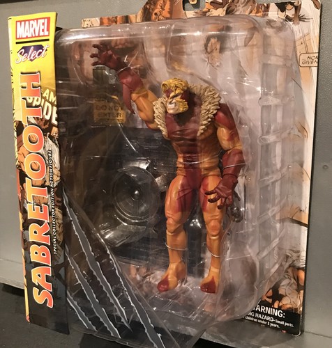 2016 - RARE - Marvel Select - 7 ‘ X-Men SABERTOOTH - ⭐️FACTORY SEALED BNIB ⭐️ - Picture 6 of 17