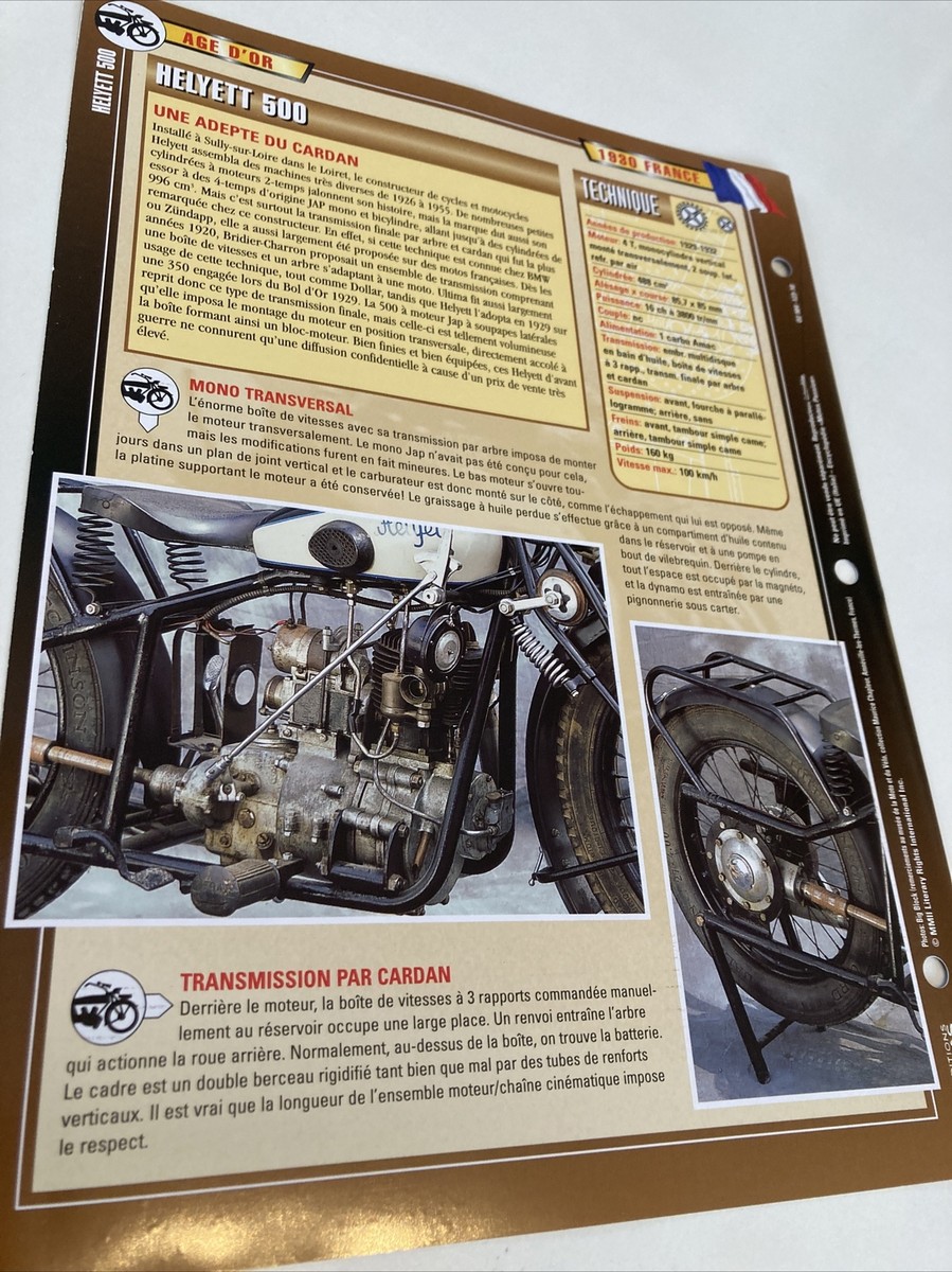Helyett 500 1930 Motorcycle Passion Collection Atlas | eBay