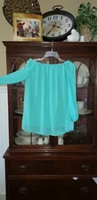 San Joy Cold Shoulder Blouse Size Medium 
