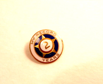 2 Years Pin My Record 2 Years pin attendance award pin - probably Sunday School | eBay
