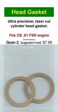 OS .61 FSR Cylinder Head Gasket 2 Pack NIP