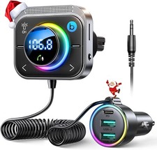 Bluetooth 5.3 FM/AUX Bluetooth Car Adapter, JOYROOM  Air Vent Installation  Bass