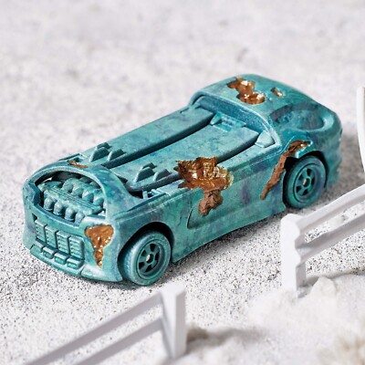 Hot Wheels x Daniel Arsham Eroded Porsche Safari, Twin Mill, Deora