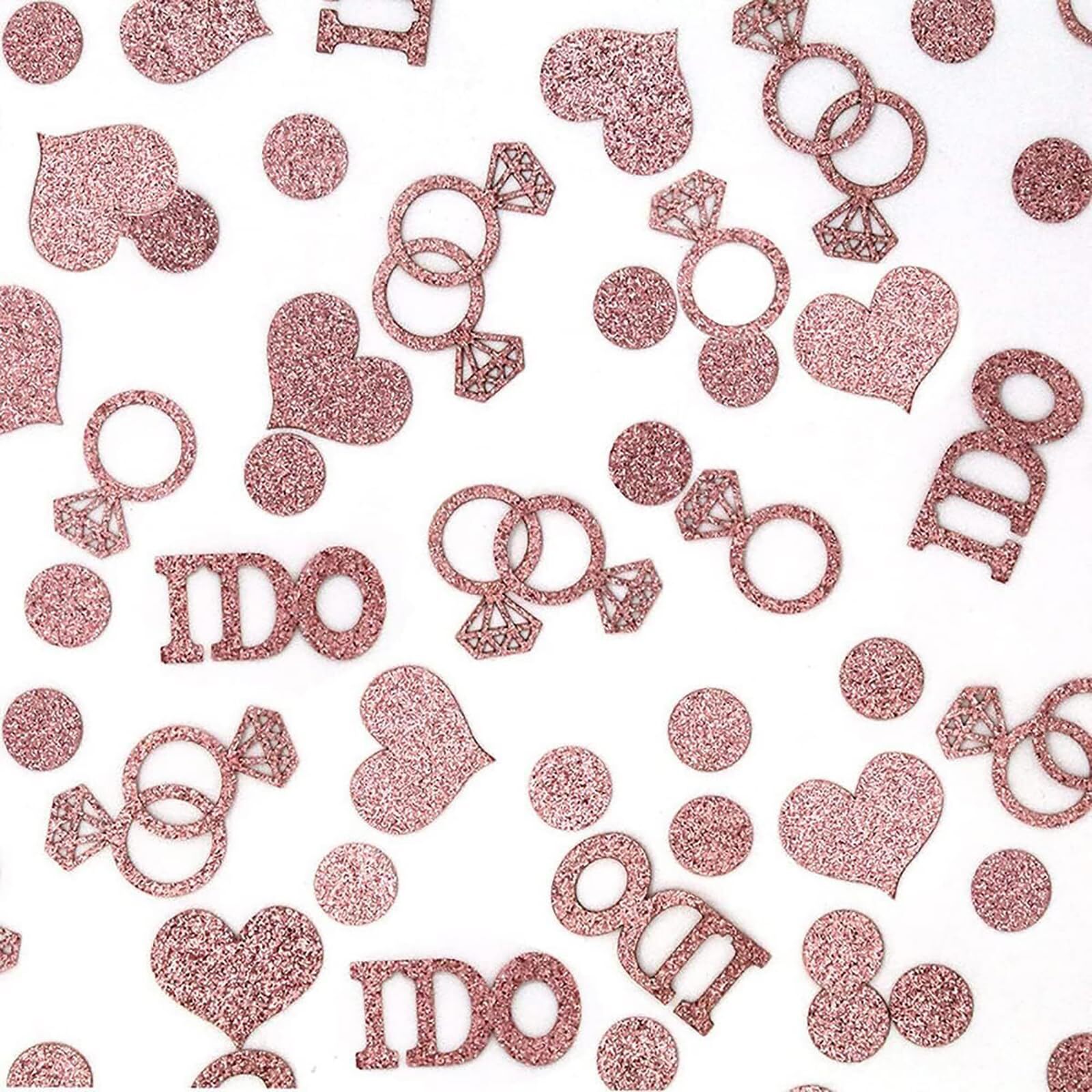 Rose Wedding Table Confetti Bridal Shower Decorations Bride to Be Confetti Gl...