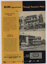 1953 J.B. Beaird Co. Ad: Ingersoll Rand Packaged Compressor Plant - Shreveport