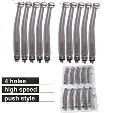 10packs NSK Style Dental High Speed Handpiece Push Button 4Hole Air Turbine