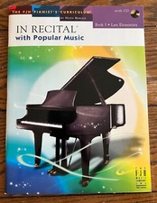 In Recital with Popular Music Book 3 songbook late elementary piano w/CD