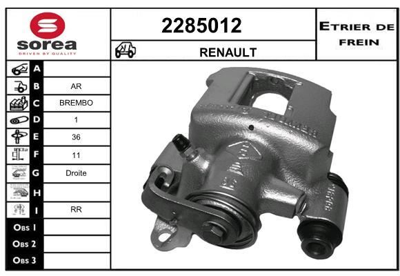 Étrier de frein pour corriger le blocage des roues sur Renault Laguna I 1.6 16V et 1.8 16V