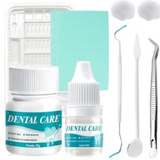 Zahnkleber für Kronen, Füllungen, Brücken Schnelltrocknend Zahnersatz Fixierung