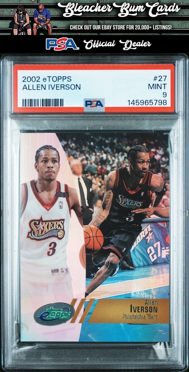 Allen Iverson Professional Sports Authenticator (PSA) Basketball