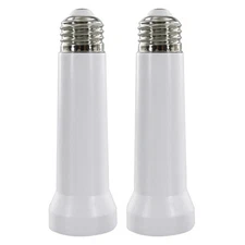 Light Socket Extender, E26/E27 Light Bulb Socket Extender Standard Medium Base,