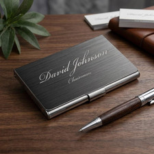 Personalized Buiseness Card Holder, Case Office Desk, Corporate Gift