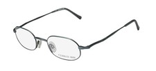 NEW CERRUTI 1881 C5218 EYEWEAR OVAL C METAL FULL-RIM 46-21-140 RETRO UNISEX BLUE