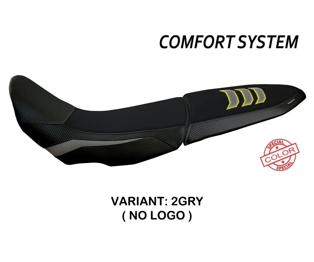 Seat cover Gulfi UG Comf Gray-Yell TPZ YAMAHA TENERE 700 sella dop 2019 2026 1IT